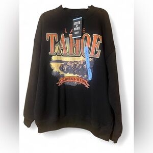 State of Mine Black California-Nevada Crewneck Sweater